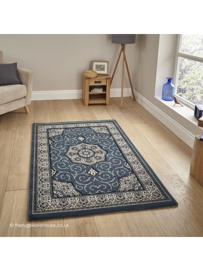 Nerima Dark Blue Rug - 2