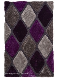 Melio Grey Purple Rug - Thumbnail - 4