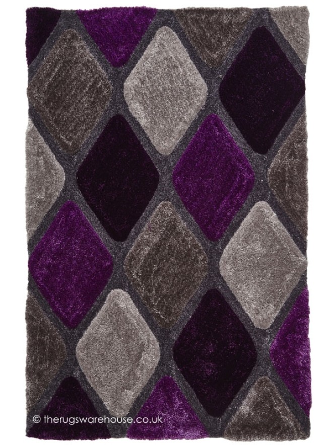 Melio Grey Purple Rug - 4