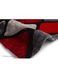 Melio Grey Red Rug - Thumbnail - 3