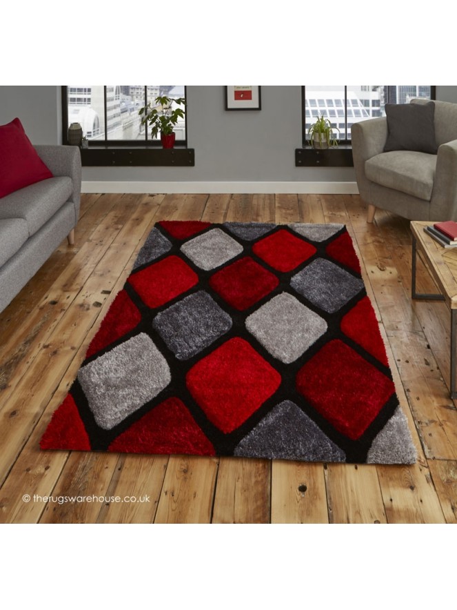 Melio Grey Red Rug - 2