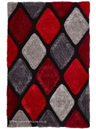 Melio Grey Red Rug - Thumbnail - 4