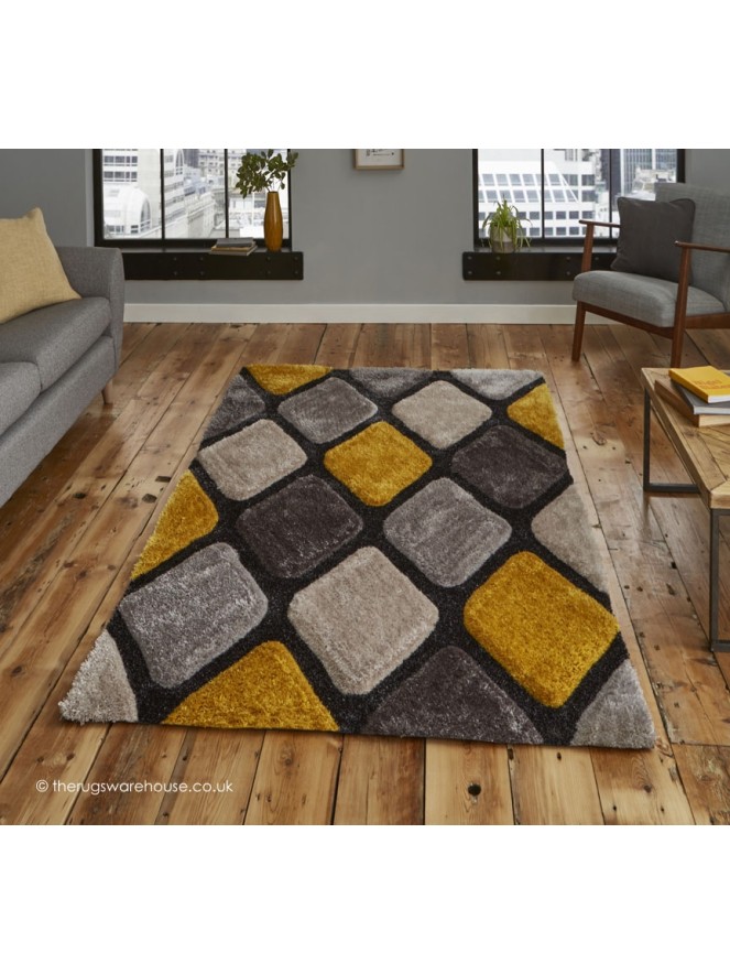 Melio Grey Yellow Rug - 2