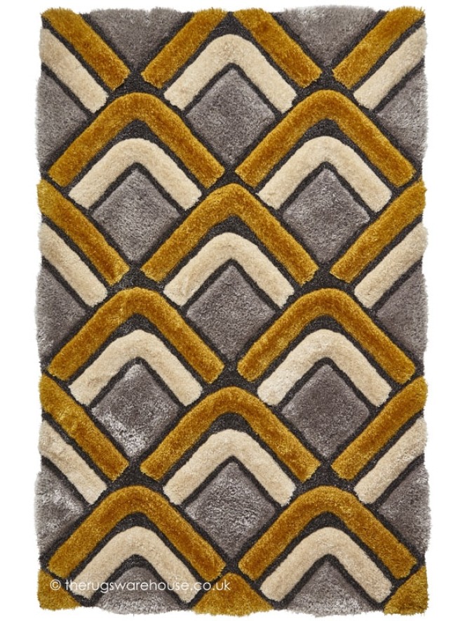 Oscar Grey Yellow Rug - 5