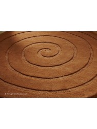 Spiral Brown Rug - Thumbnail - 4