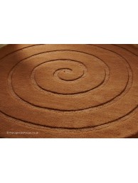 Spiral Brown Rug - Thumbnail - 4