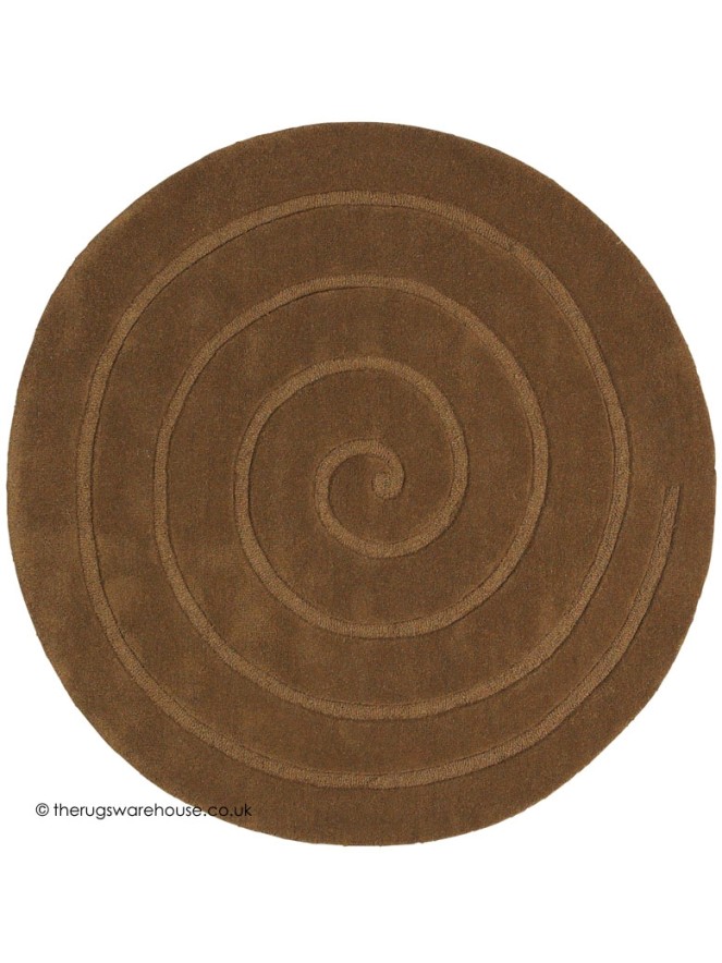 Spiral Brown Rug - 5