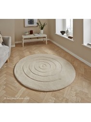 Spiral Ivory Rug - Thumbnail - 2