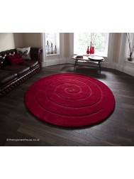 Spiral Red Rug - Thumbnail - 2