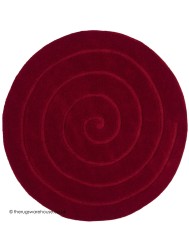 Spiral Red Rug - Thumbnail - 5