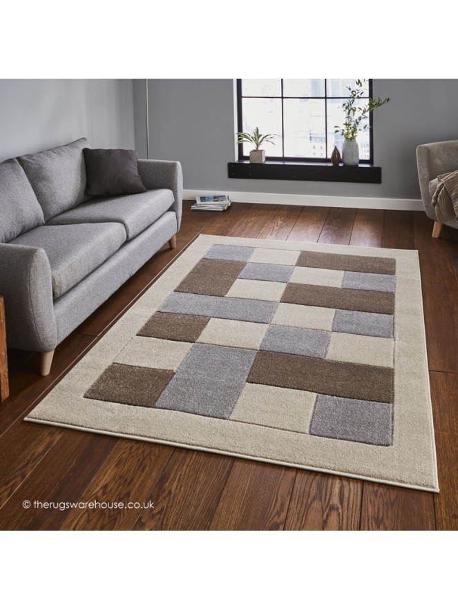 Sutu Beige Grey Rug - 2