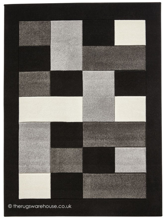 Sutu Black Grey Rug - 4