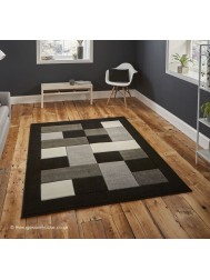 Sutu Black Grey Rug - Thumbnail - 2