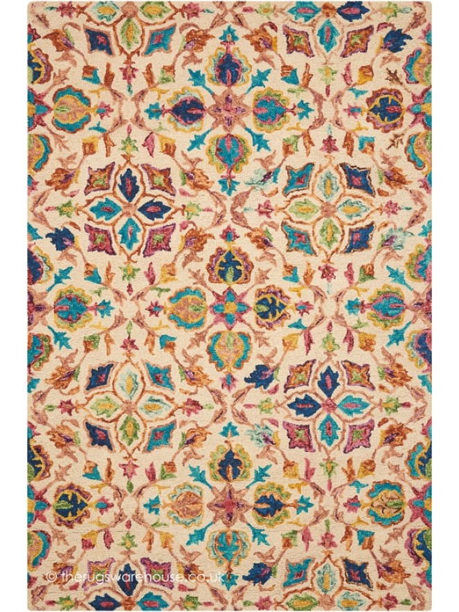 Vibrant Classic Beige Rug - 7