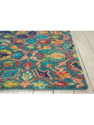 Vibrant Classic Teal Rug - Thumbnail - 4