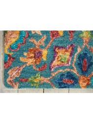 Vibrant Classic Teal Rug - Thumbnail - 5