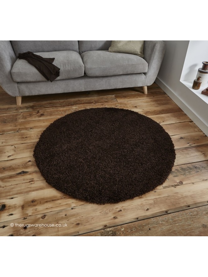 Vista Brown Circle Rug - 2