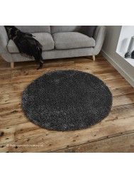 Vista Dark Grey Circle Rug - Thumbnail - 2