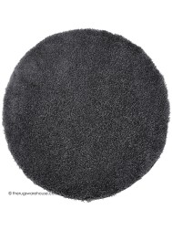 Vista Dark Grey Circle Rug - Thumbnail - 4
