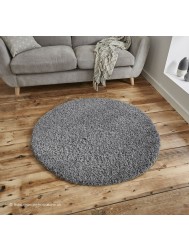 Vista Grey Circle Rug - Thumbnail - 2