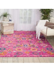 Flower Passion Fuchsia Rug - Thumbnail - 3