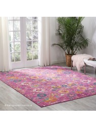 Flower Passion Fuchsia Rug - Thumbnail - 4