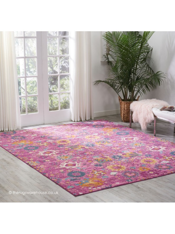 Flower Passion Fuchsia Rug - 4