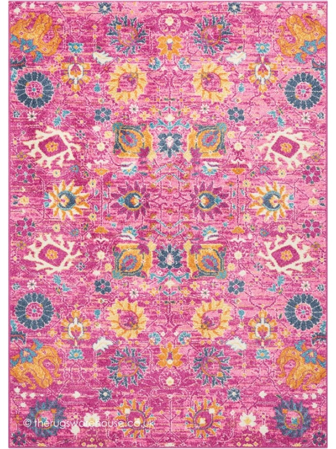 Flower Passion Fuchsia Rug - 5