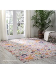 Flower Passion Silver Rug - Thumbnail - 5