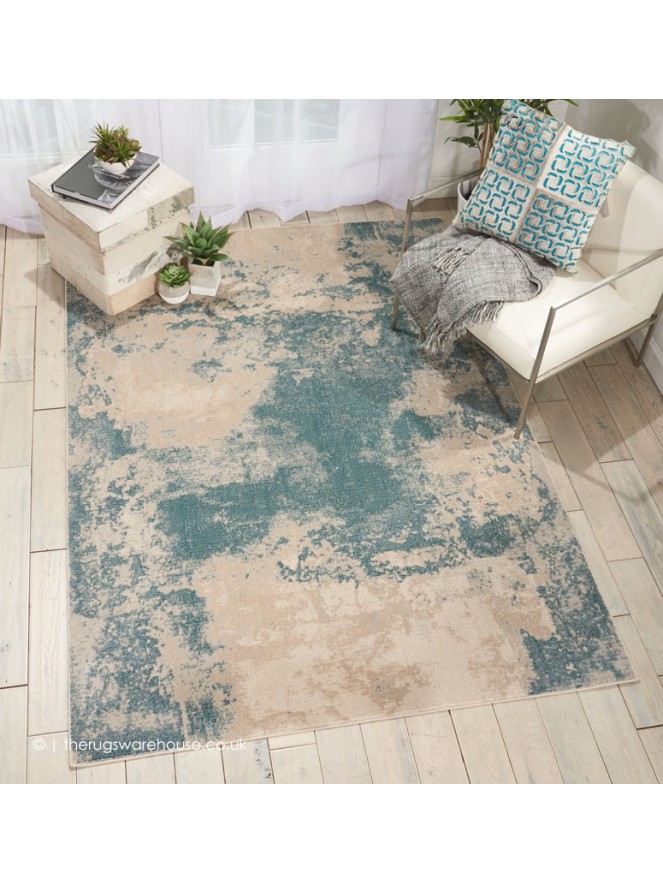 Maxell Style Teal Rug - 3