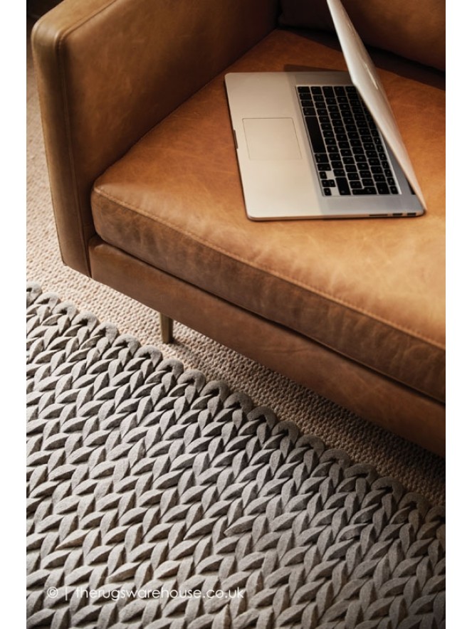 Urbane Silver Grey Rug - 4