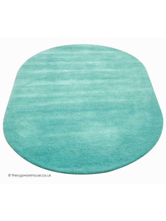 Comfort Aqua Oval Rug - 6