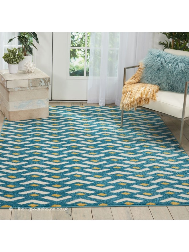 Flavia Blue Rug - 3