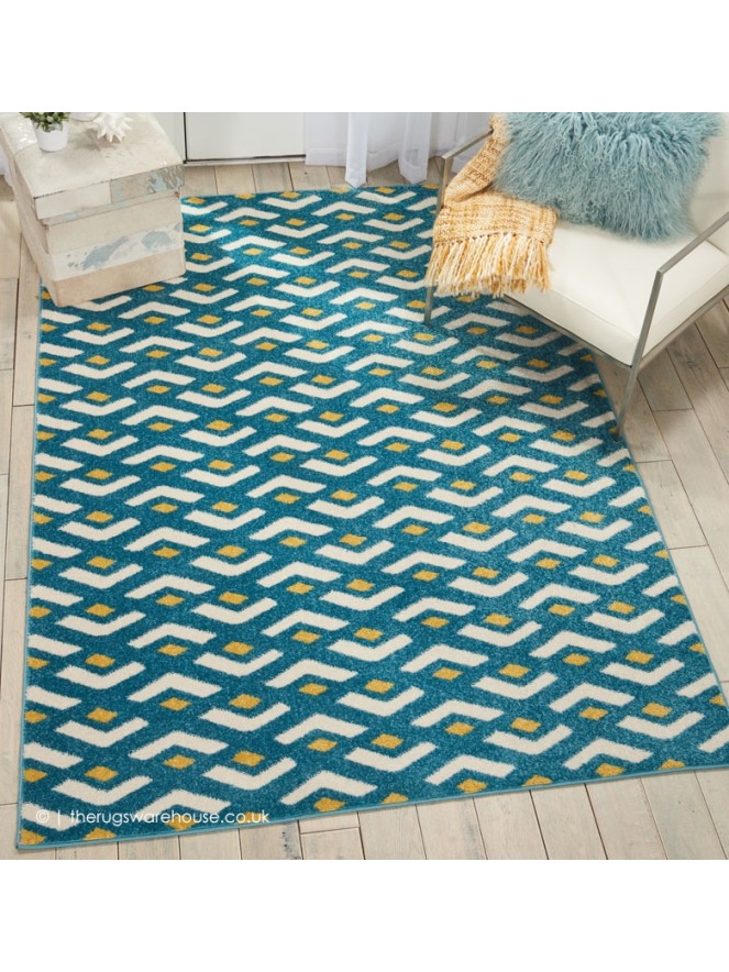 Flavia Blue Rug - 4