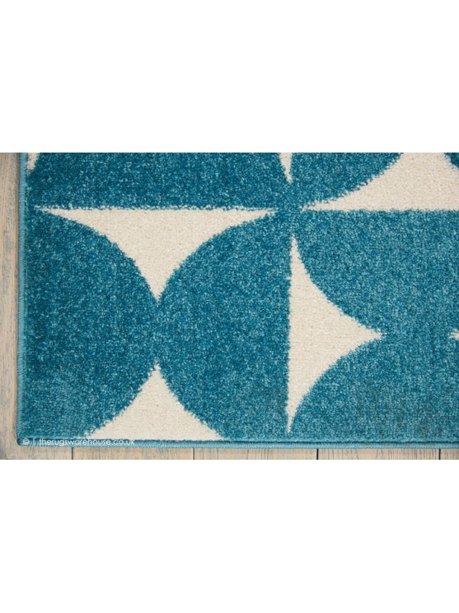 Rangoli Blue Rug - 7