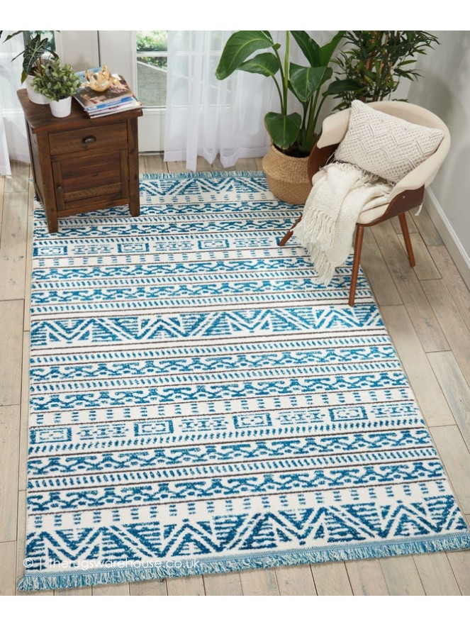 Huron Blue Rug - 4