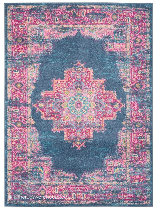 Oriental Passion Blue Rug - 7