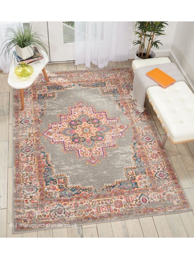 Oriental Passion Grey Rug - 2