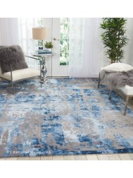 Prismatic Blue Grey Rug - Thumbnail - 2