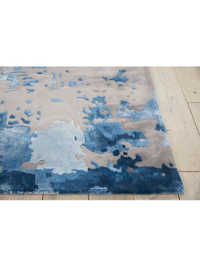 Prismatic Blue Grey Rug - 3