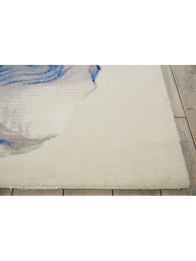 Twilight Chic Ivory Blue Rug - 4