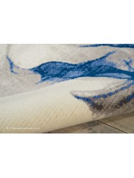 Twilight Chic Ivory Blue Rug - Thumbnail - 5