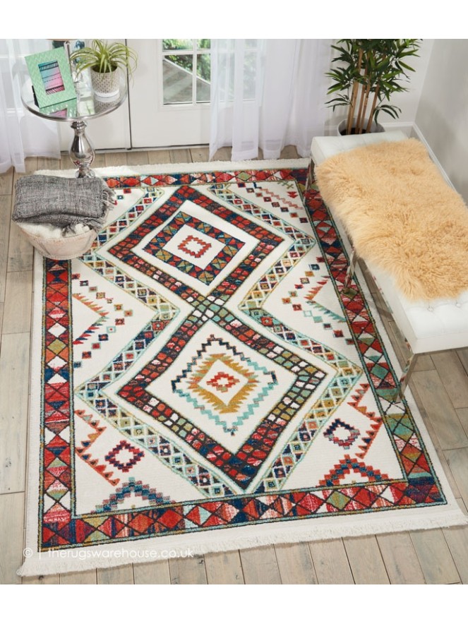 Navajo White Multi Rug - 2