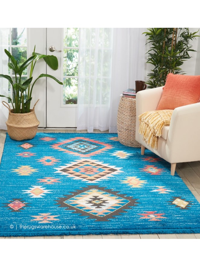 Navajo Blue Rug - 3