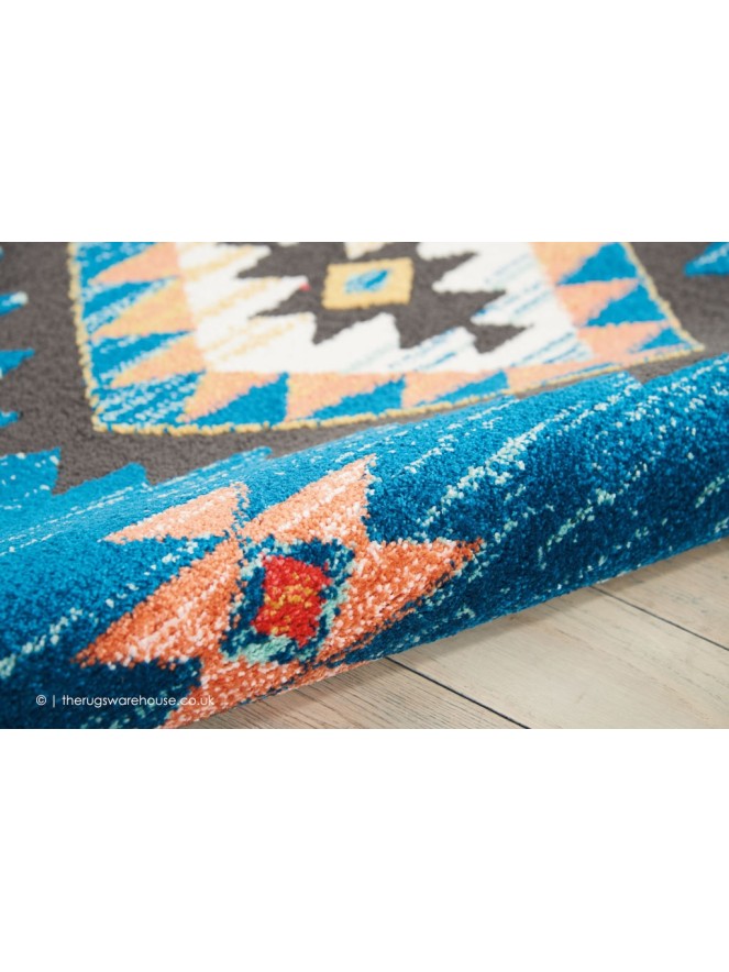 Navajo Blue Rug - 5