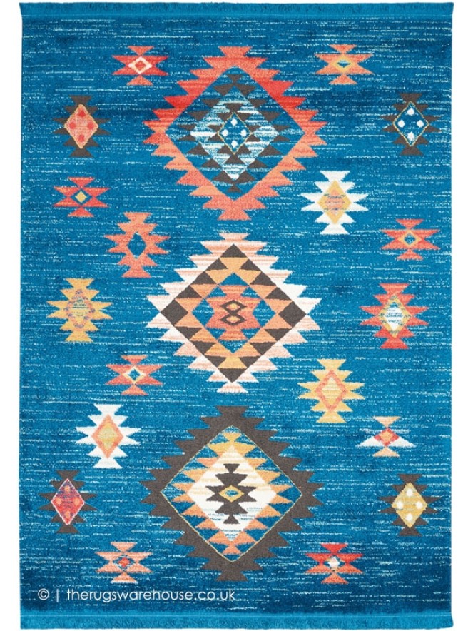 Navajo Blue Rug - 7