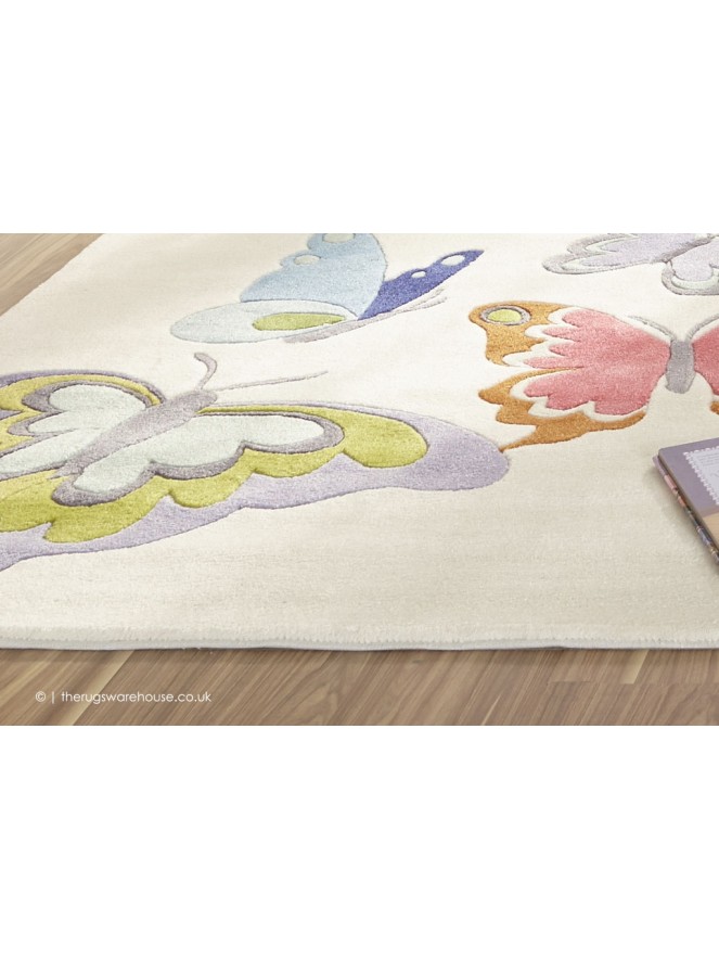 Colourful Butterflies Rug - 3