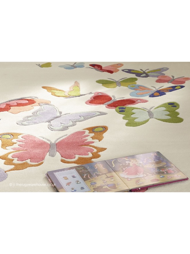 Colourful Butterflies Rug - 4