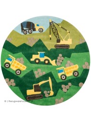 Construction Site Circle Rug - Thumbnail - 2