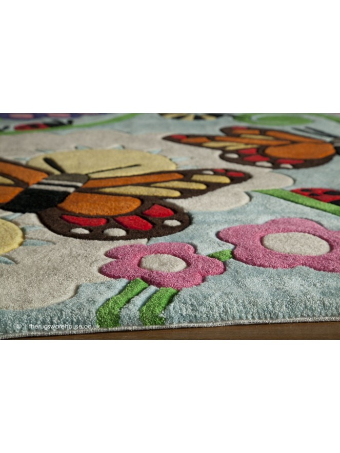 Butterfly Playground Circle Rug - 3